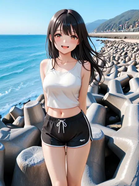 tetrapod / seawall / harbor