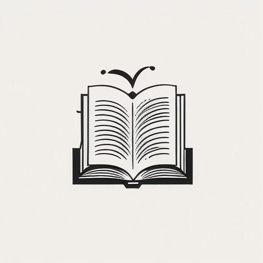 drawing of magic book,
simple white background, intricate details, line art,