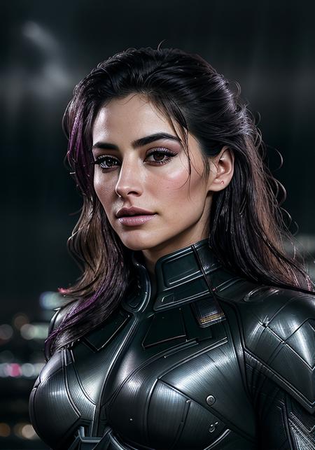 beautiful woman (Narg15F4khr101-140:.99), beautiful hair, elegant, (gotham city:1.2), (at night, rainy:1.5)  hair blowing in wind, wind lift, natural skin texture, (wearing super (villian:1.2) cosplay outfit:1.4),  sunset, ((evil makeup)), 24mm, 4k textures, soft cinematic light, adobe lightroom, photolab, hdr, intricate, elegant, highly detailed, sharp focus, ((((cinematic look)))), soothing tones, insane details, intricate details, hyperdetailed, low contrast, soft cinematic light, exposure blend, hdr, faded,