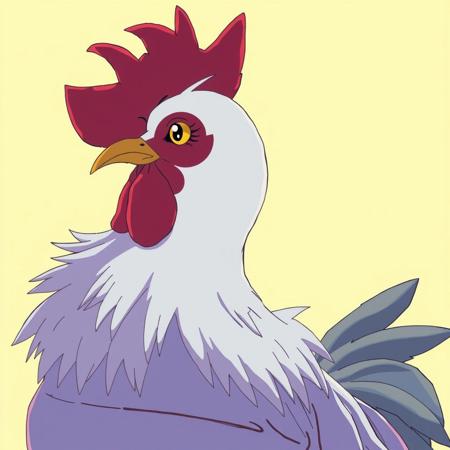 A chicken but it's anime