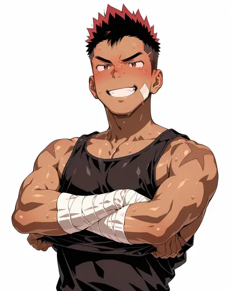 Kazuma Kiraboshi - Danzi Engine / Shiba Yuuji original character (Illustrious + PonyXL)