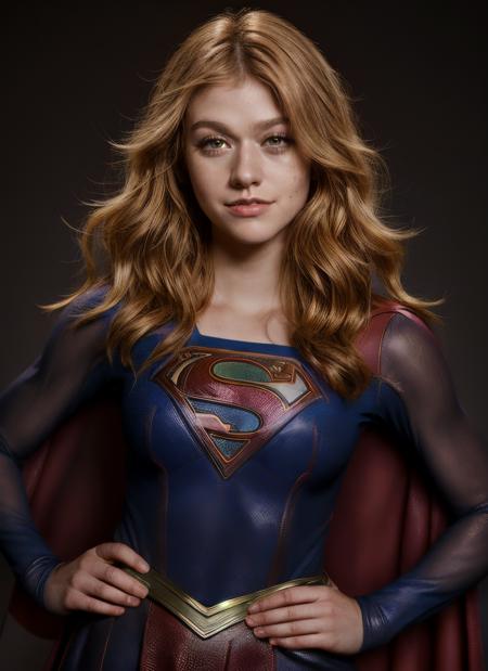 portrait of kmcnamara happy, supergirl, epic (photo, studio lighting, hard light, sony a7, 50 mm, matte skin, pores, colors, hyperdetailed, hyperrealistic),    <lora:add_brightness:.5>  <lora:add_detail:1.0> <lora:kmcnamara:1.1>