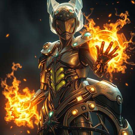Masterpiece, a thallium/humanoid, 32k, 16k, 8k, cinematic art, realistic art, detail, wearing  Mercury like bioluminescence translucent armor, Spirit bomb like energy chromium/radium attack