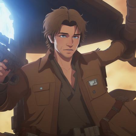 Han Solo <lora:TrigunStampede:0.65>