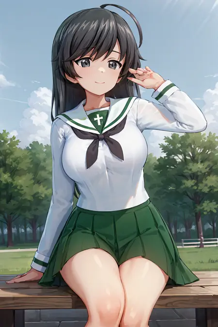 Girls und Panzer Isuzu Hana