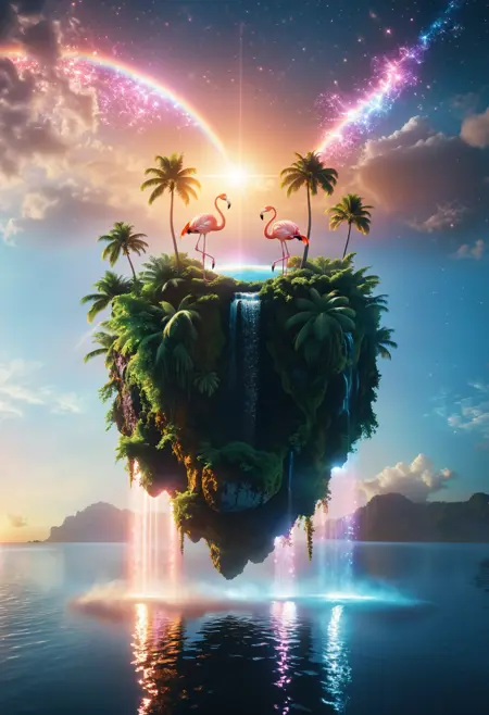 天岛传说 - Floating Island浮空岛天空之城概念设计