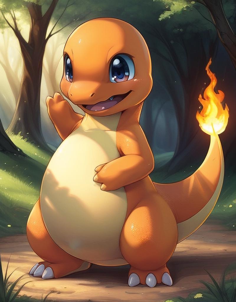 CHARMANDERPOKE - LORA File for realistics charmander from Pokemon image by TeaOM_903