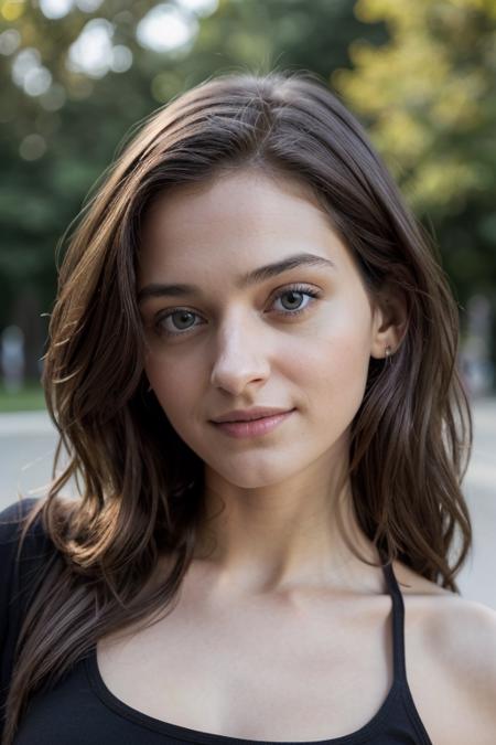 A 23yo woman, instagram picture, half body, (black crop top:1.1), amateur, park background, medium breast, smile, curvy, highres, extremely detailed, 8k photo, best quality, beautiful lighting, intricate details, photorealistic, photo, masterpiece, realistic, photorealism, detailed, hyper detailed, best quality, ultra high res, high resolution, detailed, raw photo, detailed face, detailed eyes, looking at viewer, eyes contact