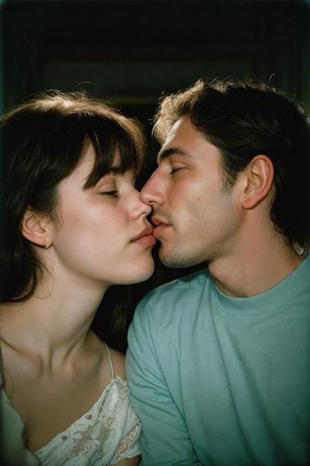 the most beautiful couple in latent space, color 35mm portrait, sweet romantic