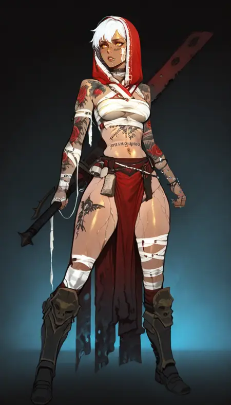 Sister Repentia Cloth Concept (WH40k)