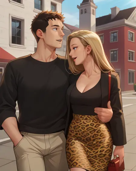 Pyo and Dali(Darla) - Queen Bee Manhwa