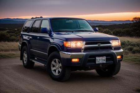 4RUNNER2 in road,night, photorealistic, shot by Sony a7iii <lora:4RUNNER2:0.8>