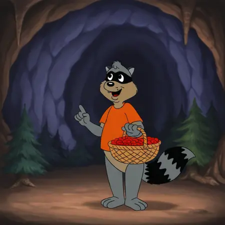 Freddy Raccoon (Chucklewood Critters)