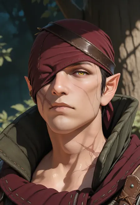 Iorweth from The Witcher 2 [IllustriousXL]