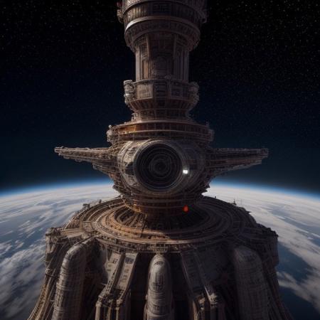 stretch, Sharp image, 4k, 8k, Detailed and Intricate, Cinematic,  
OverallDetail,  ultra detailed, ultra resolution, vault, no people, fully generated, amazing, beautiful, highest quality, detailed technology, machinery, futuristic, perfect, 4k definition, megalophobia, great lighting, massive structure in space with light shining all around it