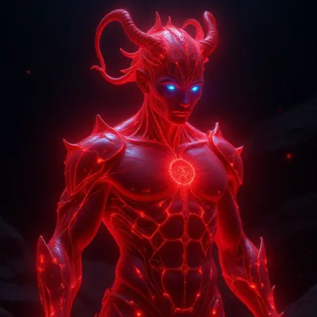 Red Archaea humanoid