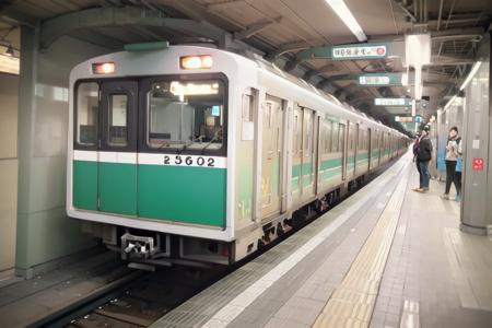 OsakaMetro20, subway station, train, train station, scenery, 