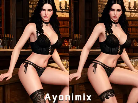 Yennefer Witcher 3, NSFW (lingerie / nude)