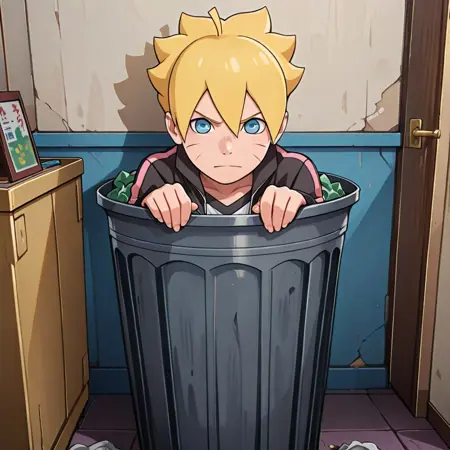 Sitting in Trash Can - Pony/IL | Shrekman Meme models