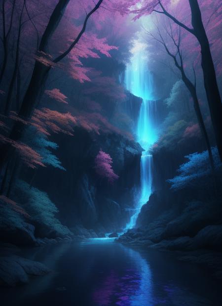 painting of testembV2,, euneirophrenia, experimental,ether,{waterfall|trees|river},ethereal,trippy,dreamy,unreal,{blue|purple},{red|orange|green},dynamic angle,very interesting,4k,sharp,beautiful glow,mist,{electricity|fire|snow},magic