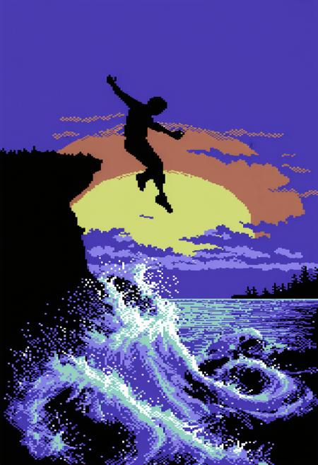 Commodore 64 style pixel art [SD 3.5 Large] v1.0