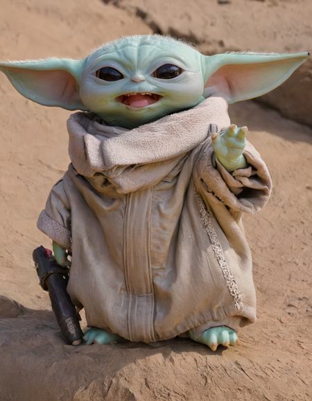 Grogu is happy <lora:grogu_realistic_xl_v1:1>