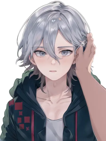 POV Stroking your waifu's hair