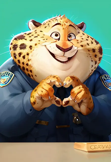 Officer Benjamin Clawhauser (From. Disney's Zootopia) for Pony