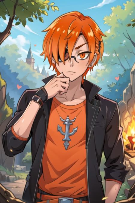 kabuto_hanadori orange hair orange eyes