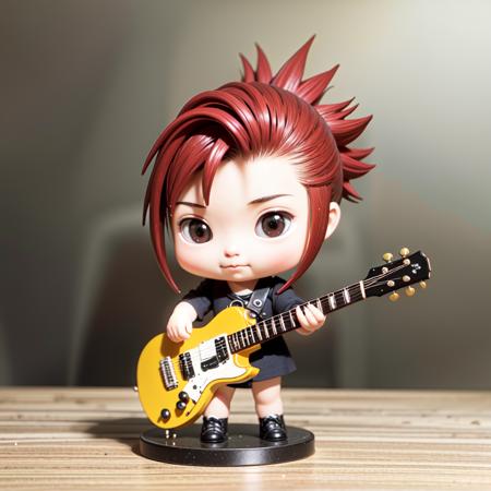 best quality, masterpiece, 1girl, punk rock, mohawk, guitar, chibi.
<lora:CheeBee:0.5>