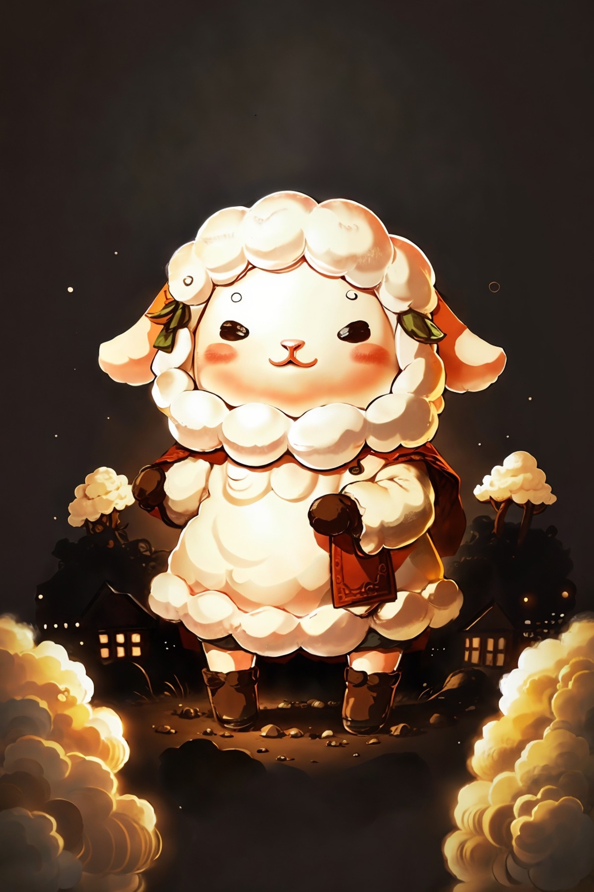 cute00d, looking at viewer, sheep <lora:cute00d-000020:1.1>