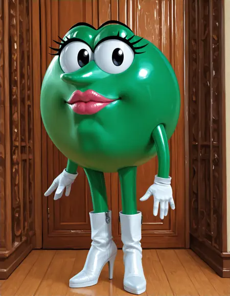 [Mars Incorporated] The Green M&M Character Illustrious