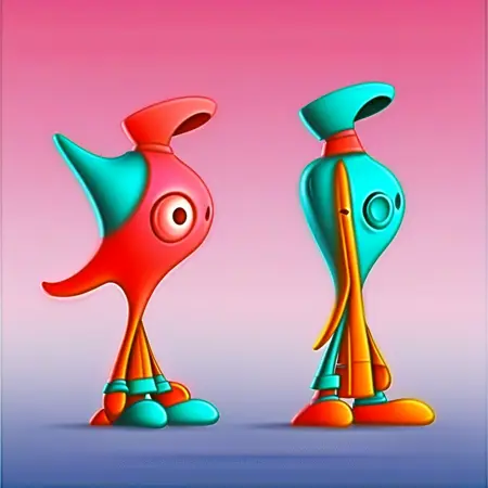 Colorful Abstract Cartoon