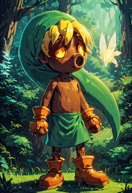 Deku Link (The Legend Of Zelda: Majora’s Mask)  [Pony & SD1.5]