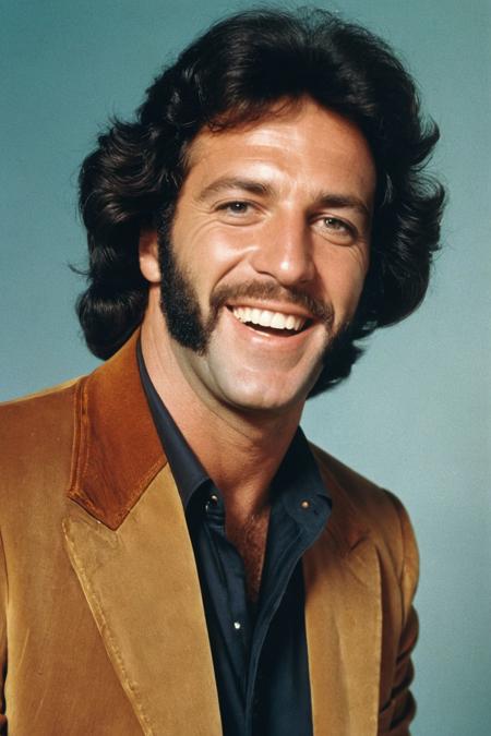 1970s grindhouse joyful,  jewish male, , fashion, color, upper body