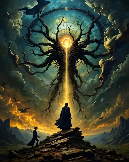 Dark Surrealism Fantasy Style: Philosophers Anima of Damnation Philosophers Anima