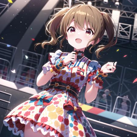 high quality, best quality, masterpiece, absurdres, kawasaki sakura, idol, 1girl,  <lora:skr:0.75>, solo