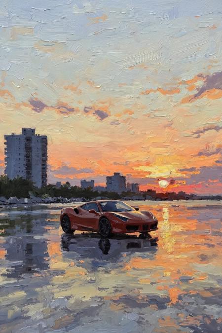 Oil painting(oil brush stroke) - FLUX 油画笔触 250425