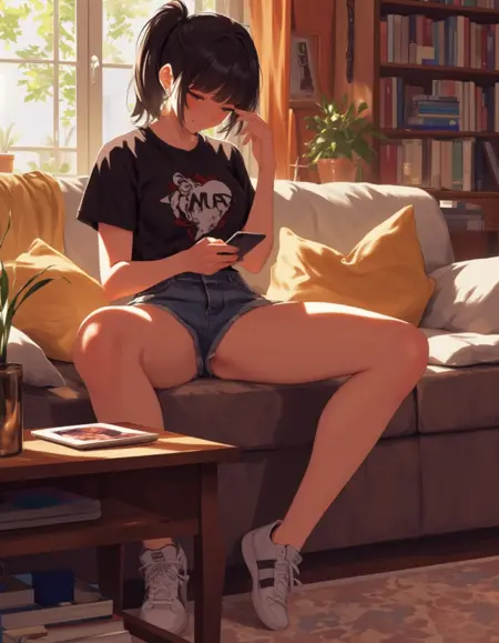 sitting legs wide open