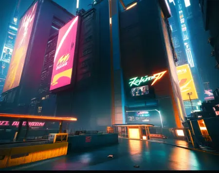 Cyberpunk 2077 Background (Landscape) (SDXL) (AD)