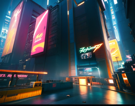 Cyberpunk 2077 Background (Landscape) (SDXL) (AD) v1.0