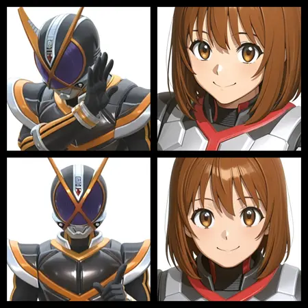 bodysuit with covered neck - Assist LoRA