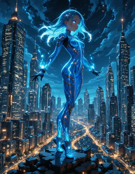 Bioluminescent/glowing armor/bodysuit