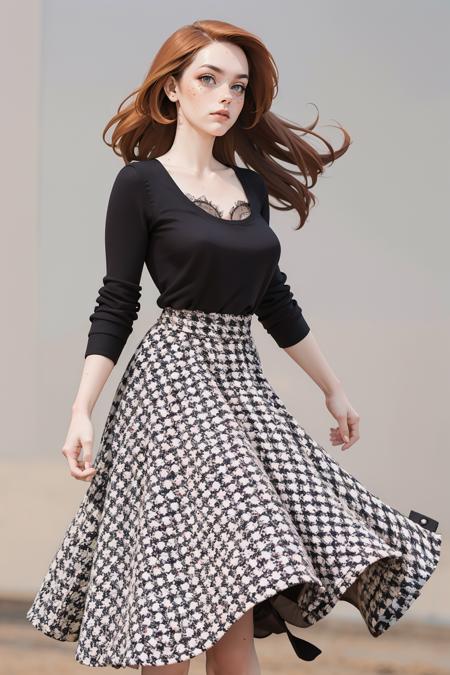 Dark Houndstooth Dress - v1.0, Stable Diffusion LoRA