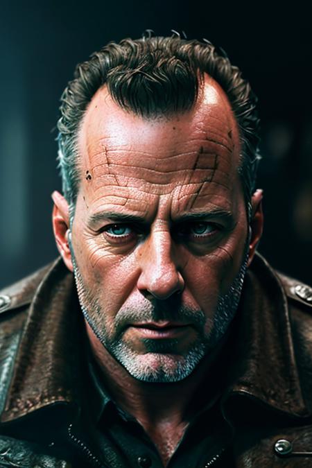 realistic Photography of a man brucewillis, masterpiece, best quality, highest quality, cinematic lighting, (volumetric lighting), extremely detailed CG unity 8k wallpaper, focused, 8k wallpaper, 4k wallpaper, extremely detailed, ultra realistic, photorealistic, sharp focus, absurdres, (HDR:1.2), (high contrast), photograph, detailed, instagram, portrait, highly detailed, digital painting, artstation, concept art, smooth, sharp focus, illustration, cinematic lighting