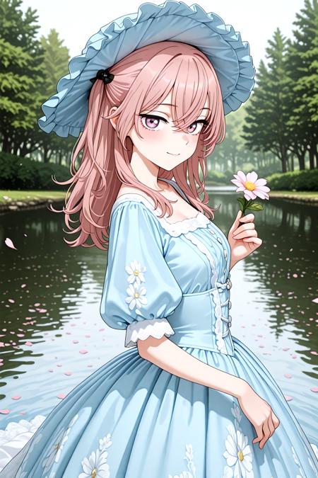 Blue Rococo Style Vintage Masquerade Dress - Illu v1.0