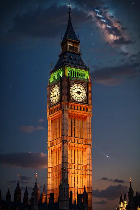 Big Ben Clock Tower (Palace of Westminster in London, England)
