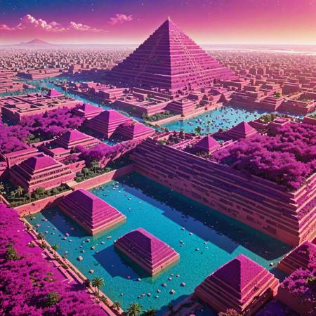 anime key visual, Soutache, elegant, landscape of a Layered Underwater Fuchsia (Marrakesh:1.3) in the distance there is a Great Pyramid of Giza, crowded jungle and Aries constellation in background, at Midday, Simple illustration, Depressing, exquisite, Arts and Crafts Movement, Lens Flare, F/2.8, Rust neon hue, surreal design, Teal dust particles, ultra high res, trending on CGSociety, (by theCHAMBA:0.7) , (Akira Toriyama:1.2) , (Kazuki Takamatsu:0.9) , (Shinji Aramaki:1.2)