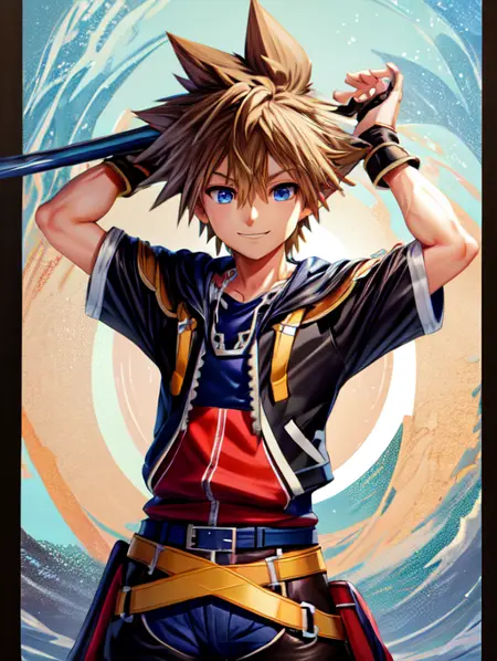 UnOfficial Sora (ソラ) KHII Default Outfit - Kingdom Hearts (キングダムハーツ)