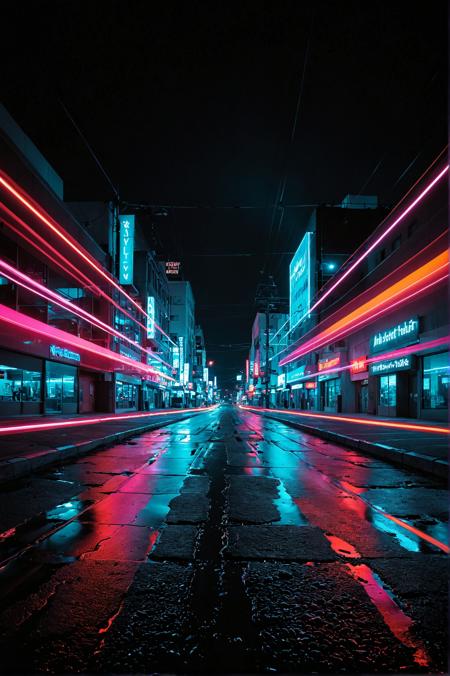 (Neon Light Trails Photography by David Burnett and George Beldam:1.2), award-winning photography, aesthetic and beauty,
detailed details, clear perception, f/2.8, creative, collodion process,
dispersion (chromatic aberration),  technology-driven atmosphere, (center composition, symmetry composition:0.1),
(marbled and black colors:0.1) <lora:MJ52:0.6>